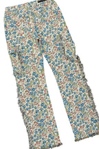 Girls Kaite Navy Hoodie/Stacked Flare Jean Set