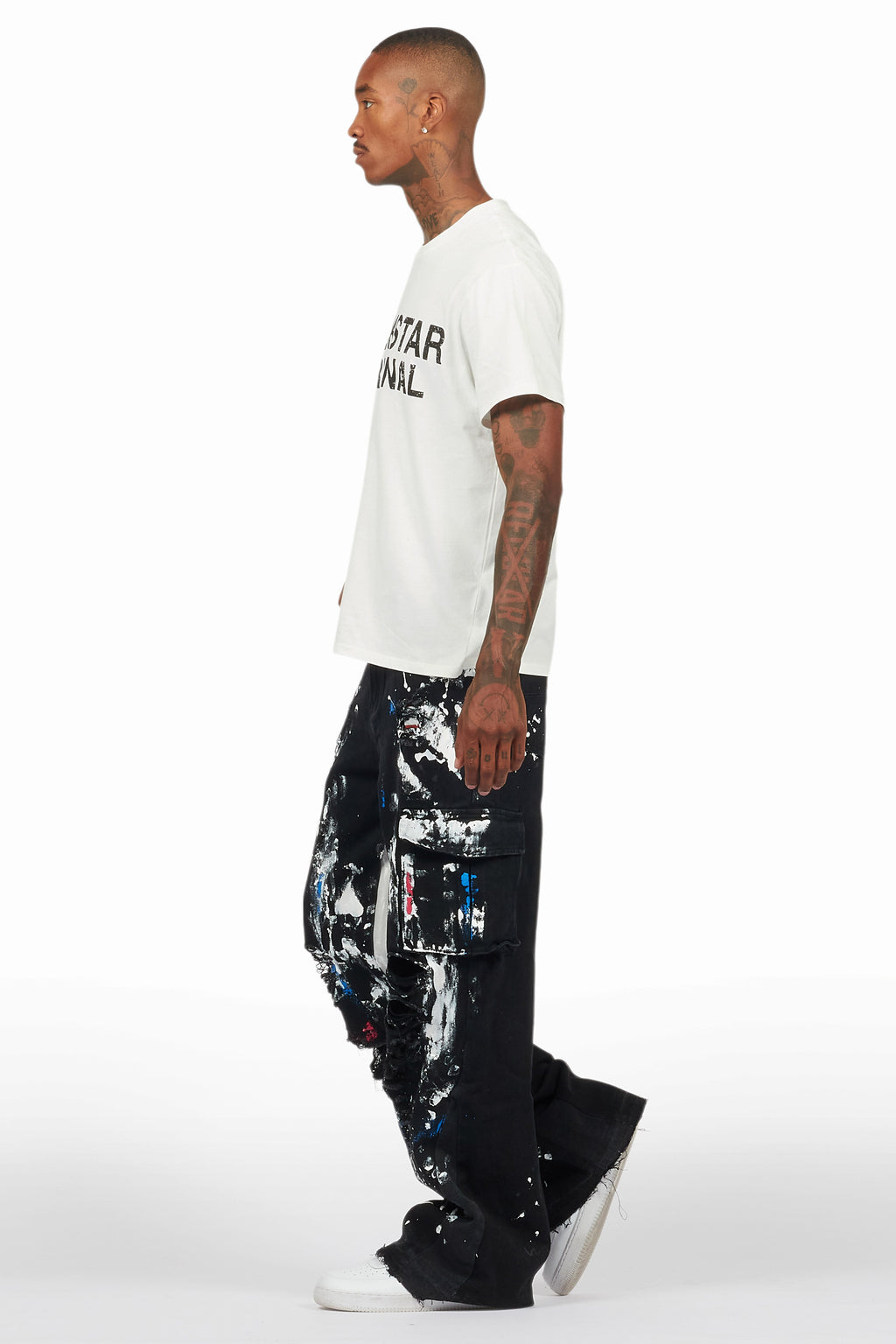 Dallin Black Painter Baggy Cargo Jean