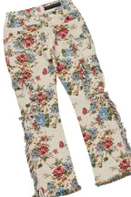 Girls Kaite Maroon Hoodie/Stacked Flare Jean Set