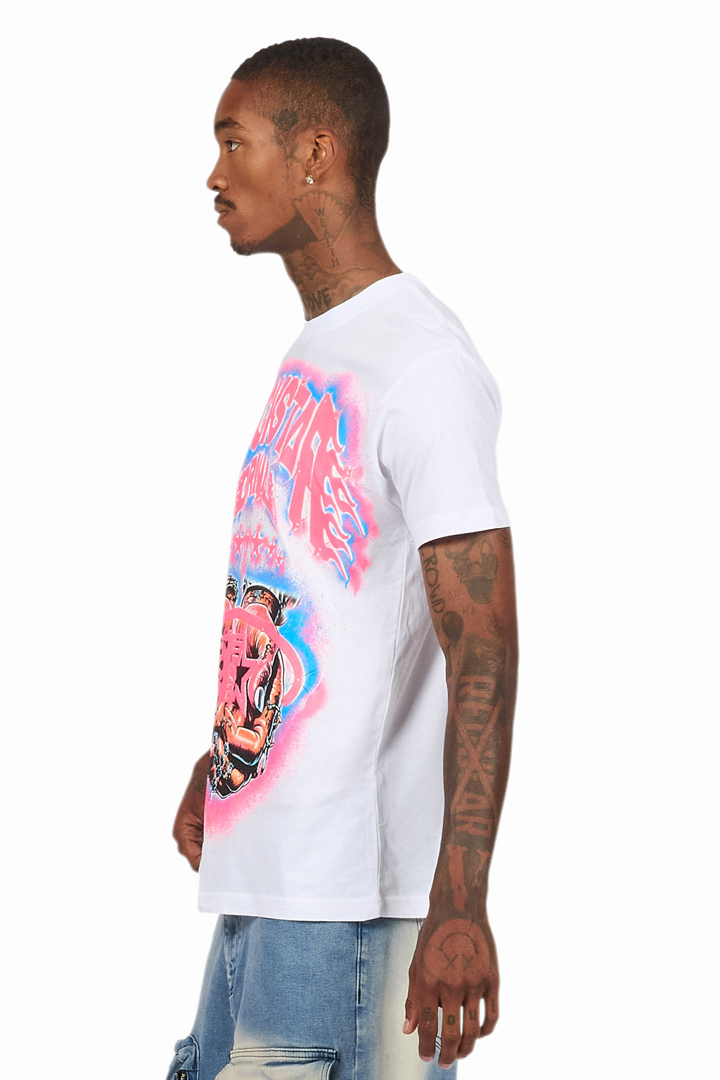 Cairo White Graphic T-Shirt