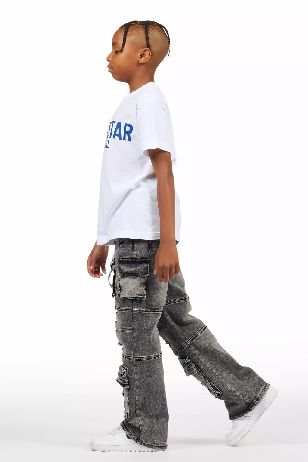 Boys Berdi Black Baggy Fit Jean