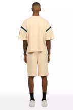Boe Beige T-Shirt/Short Set