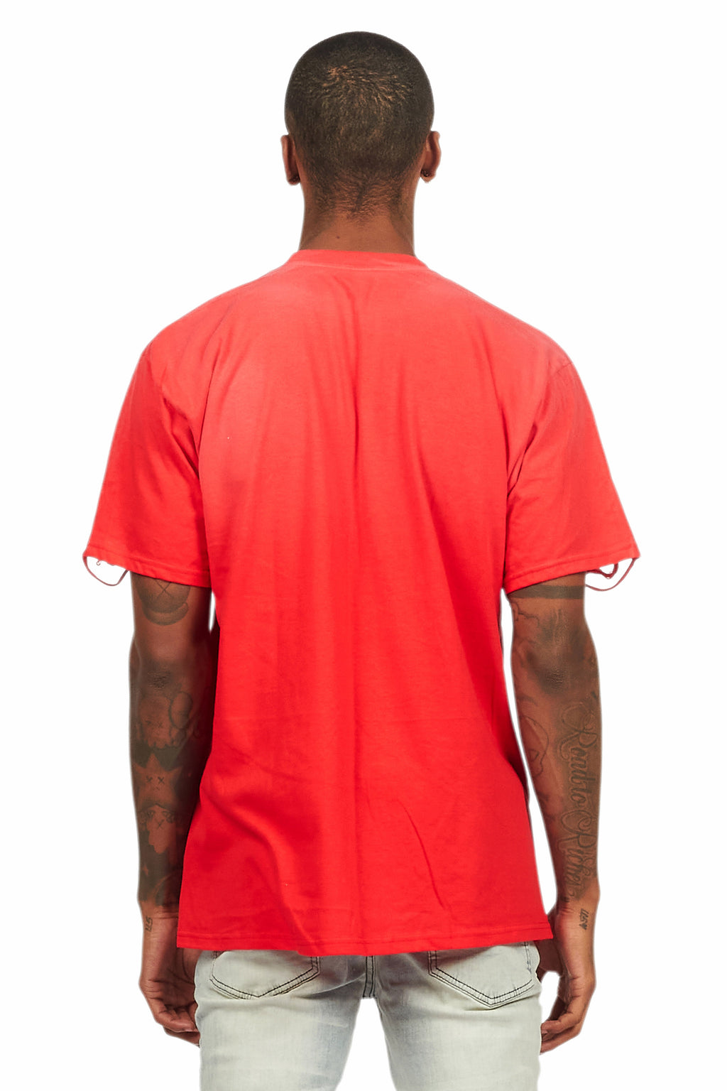 Deiter Red Oversized Graphic T-Shirt