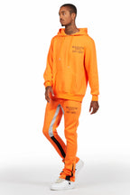 Briggs Orange Hoodie/Super Stacked Flare Track Set