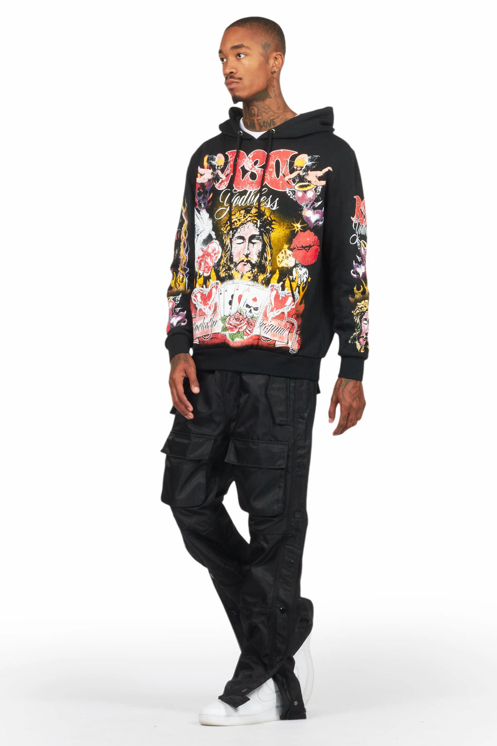 Yuri Black Nylon Pants