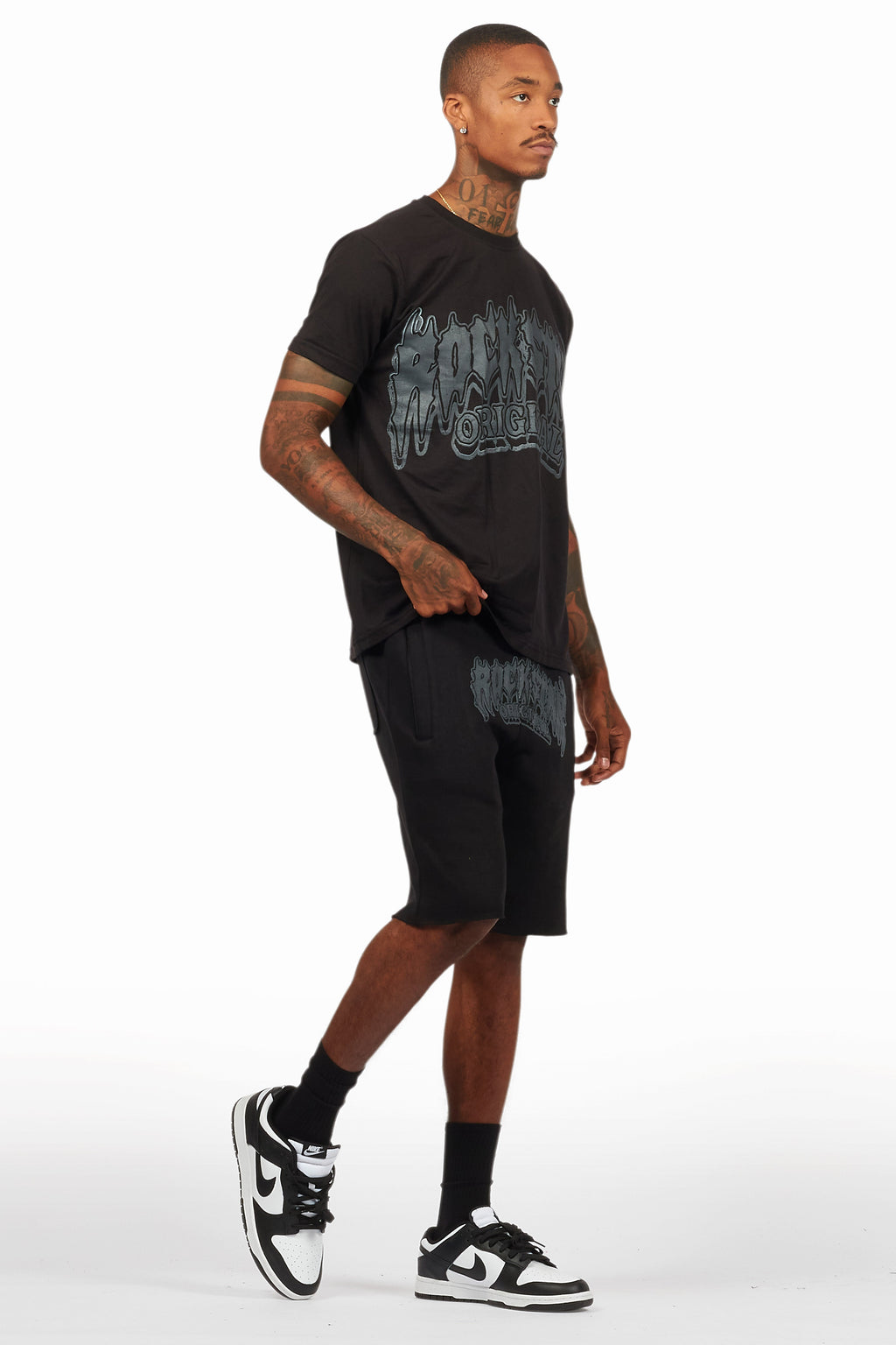 Dray Black/Black T-Shirt/Short Set