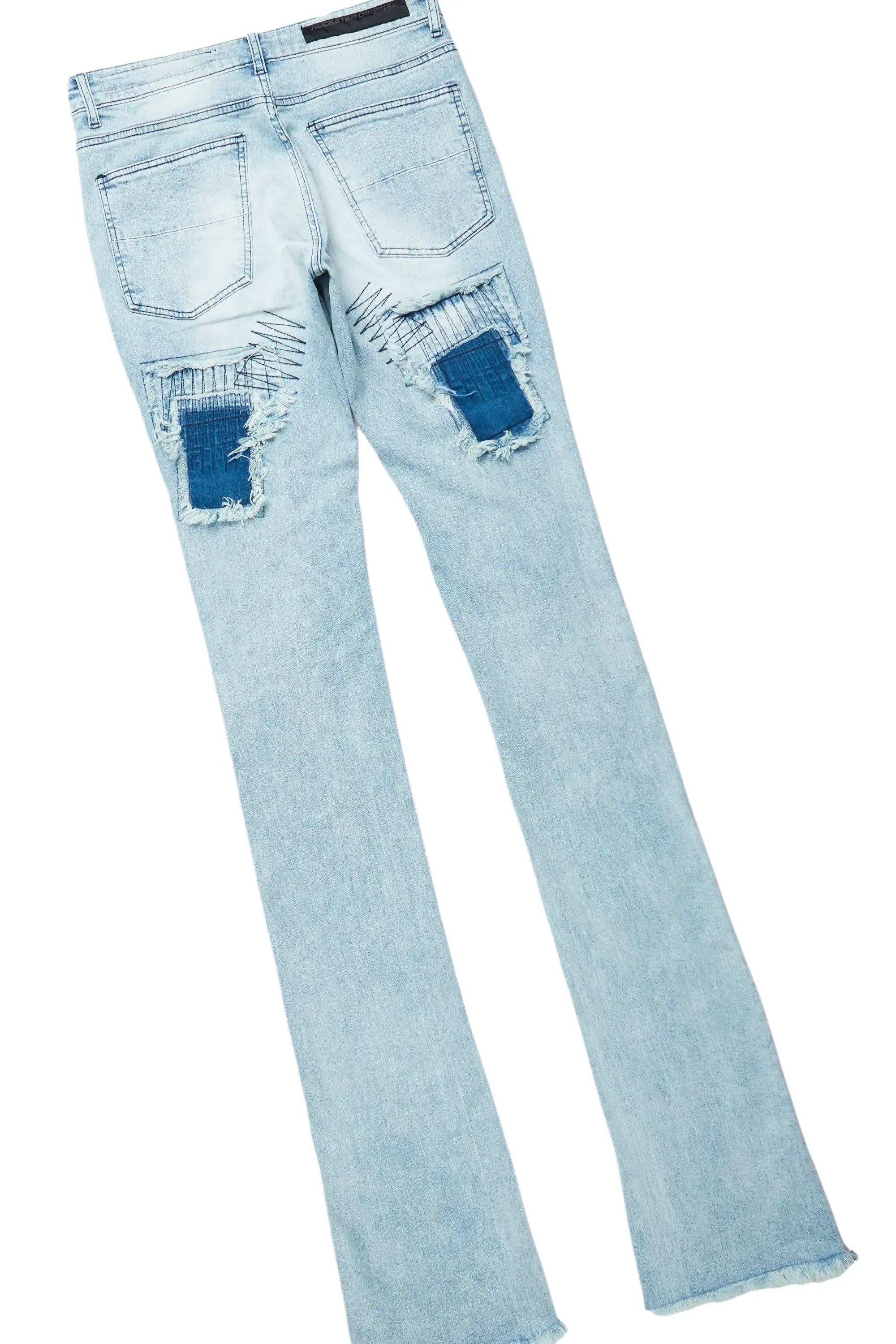 Delling Navy Knit Sweater & Camden Super Stacked Flare Jean Bundle