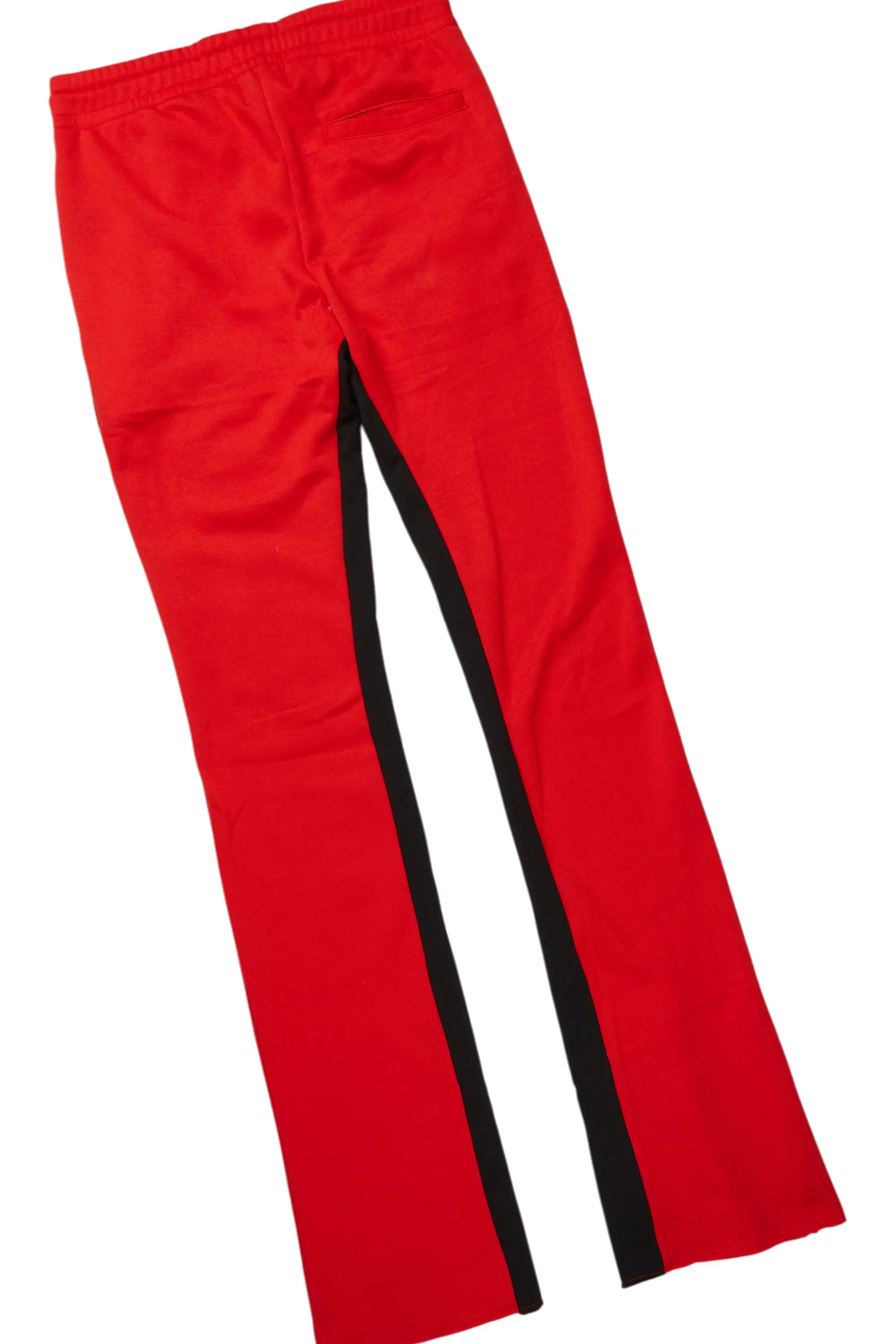Devan Black/Red Hoodie/Baggy Stacked Flare Pant Set
