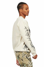 Bedros Beige Graphic Crewneck
