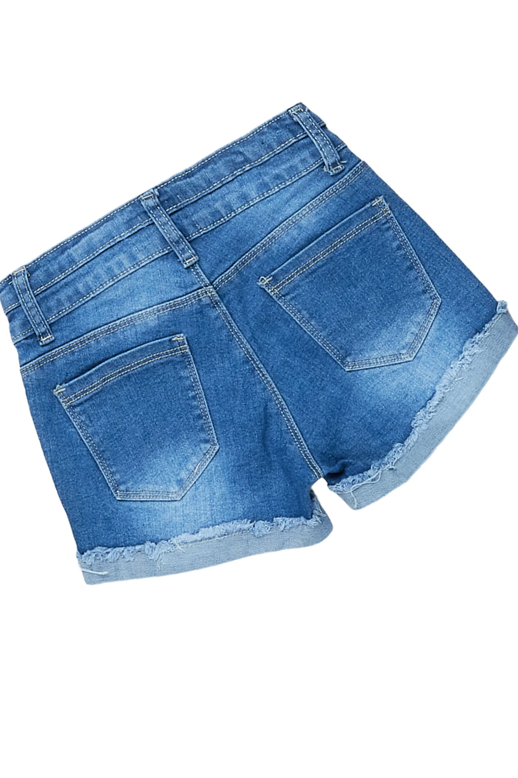 Girls Kahoni White T-Shirt/Denim Short Set