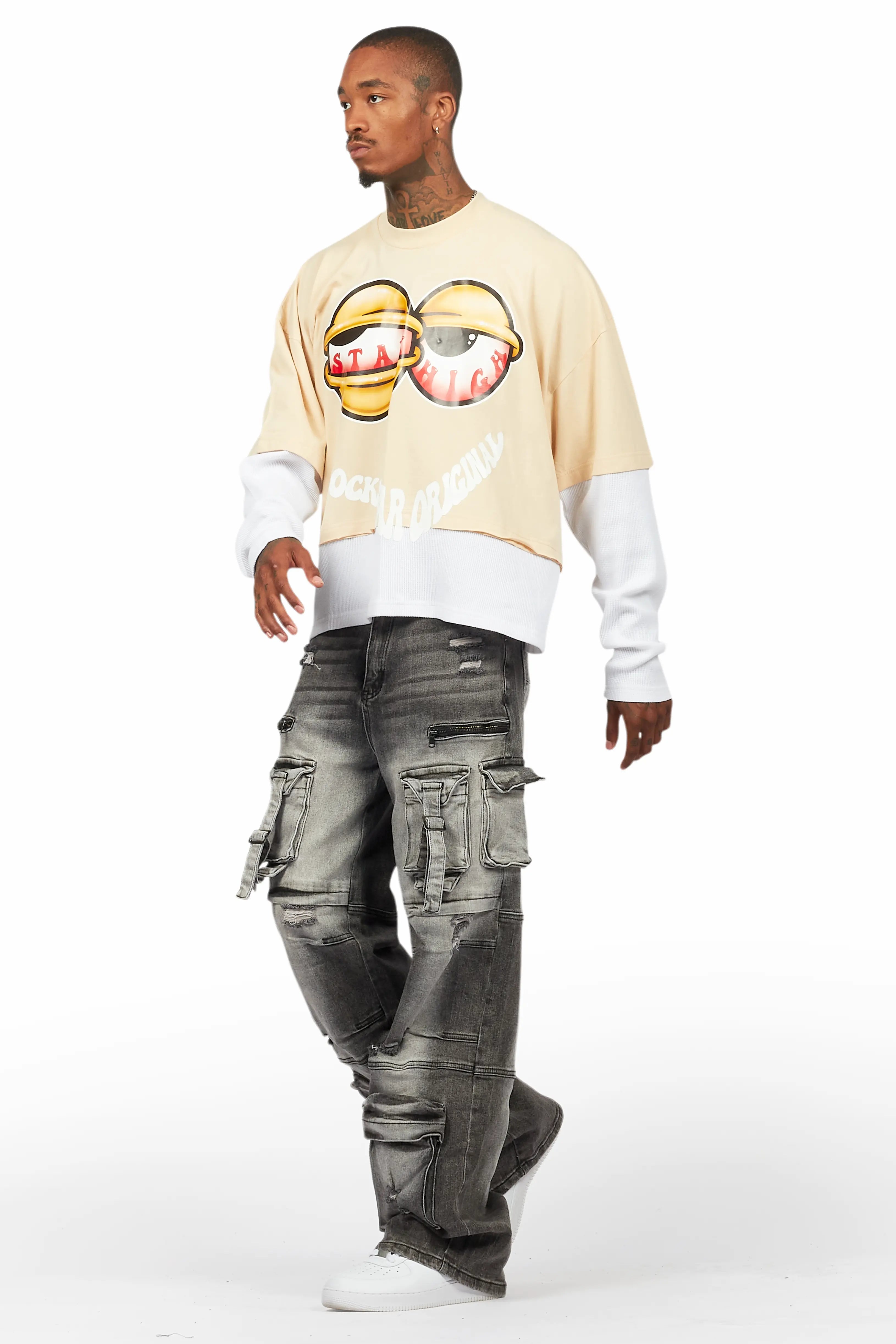 Berdi Black Wash Baggy Fit Jean