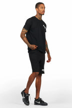 Sana Black/White Short Set