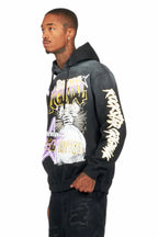 Amelie Black Graphic Hoodie