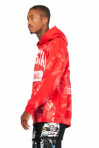Balta Red Graphic Painter Hoodie