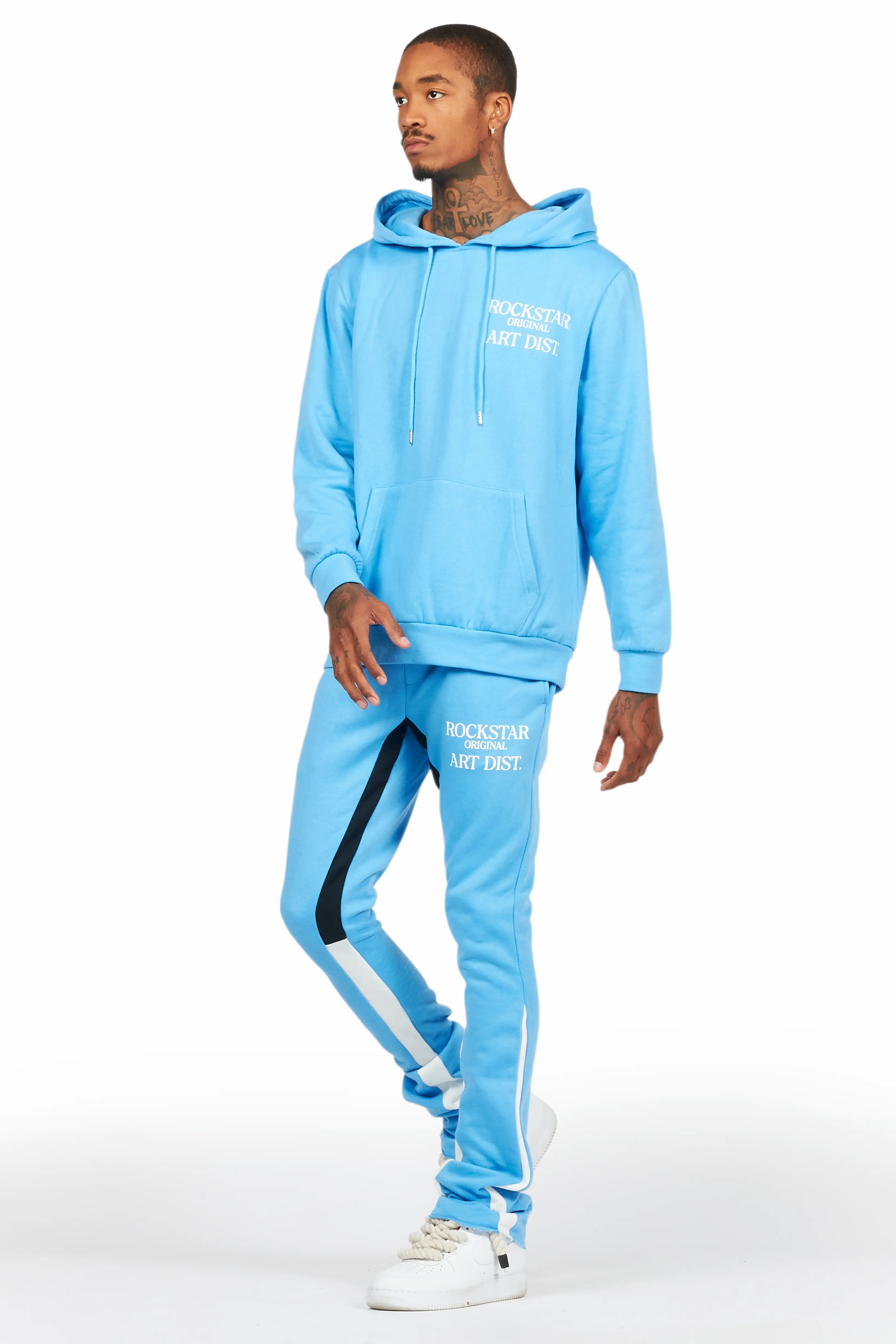 Briggs Blue Hoodie/Stacked Flare Track Set
