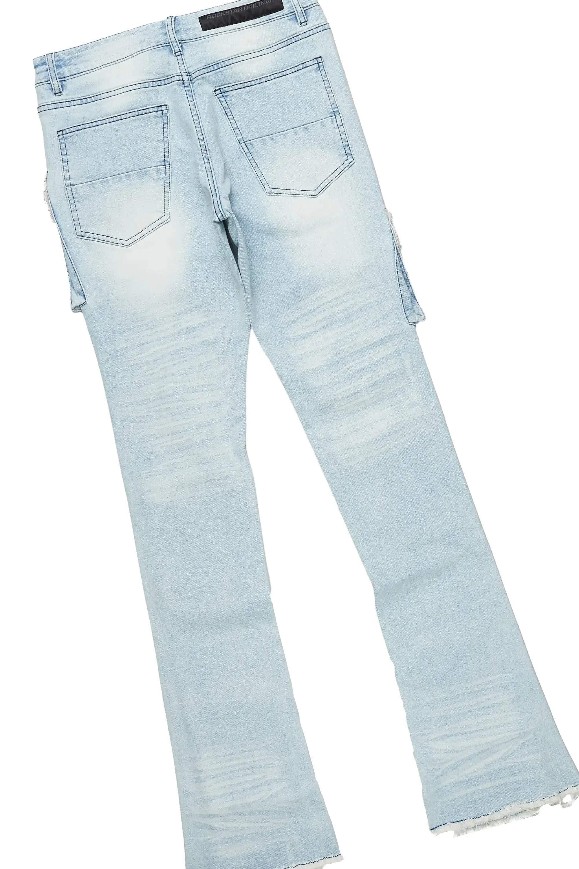 Lake White/Blue T-Shirt/Stacked Flare Jean