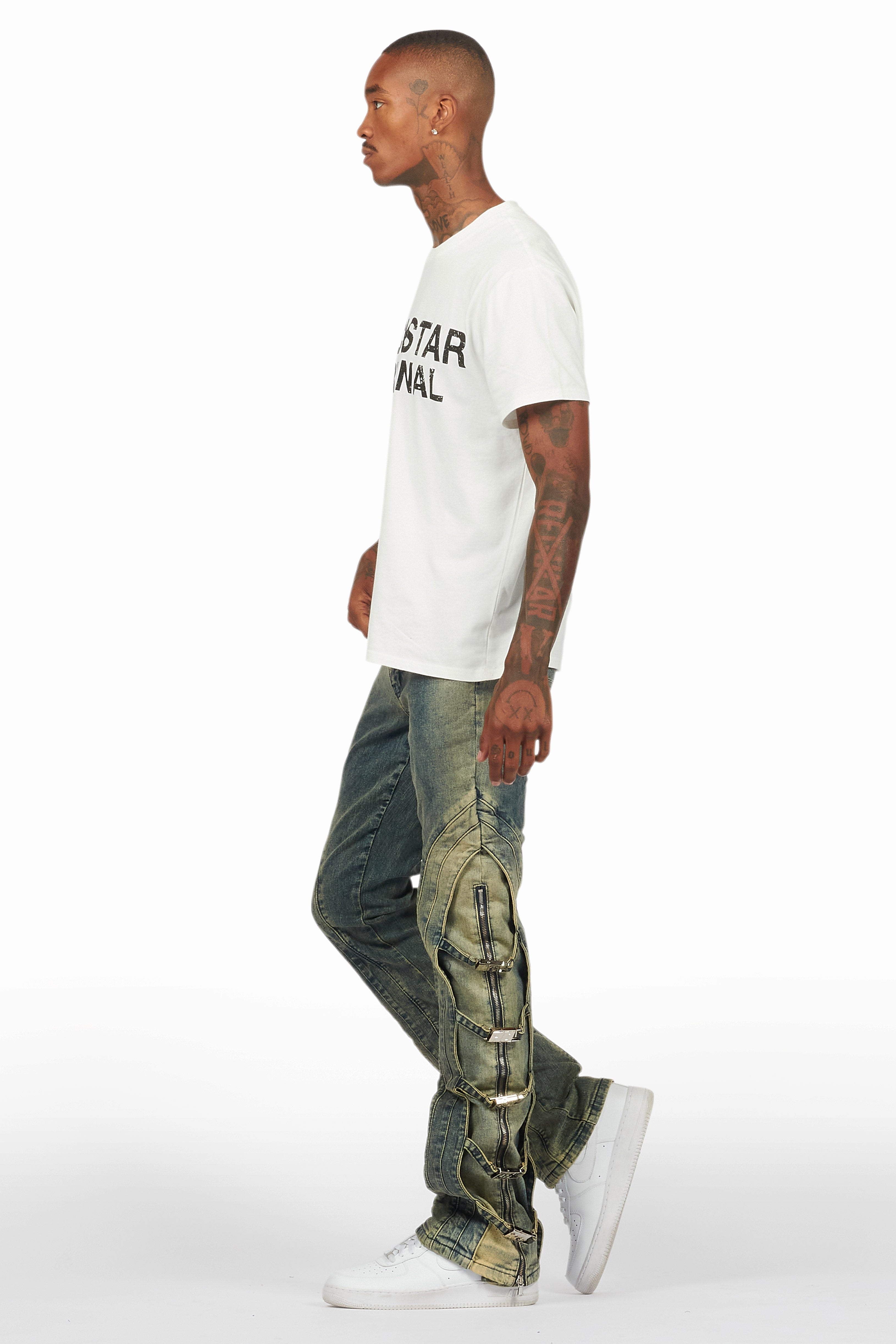 Attila Tint Stacked Flare Jean