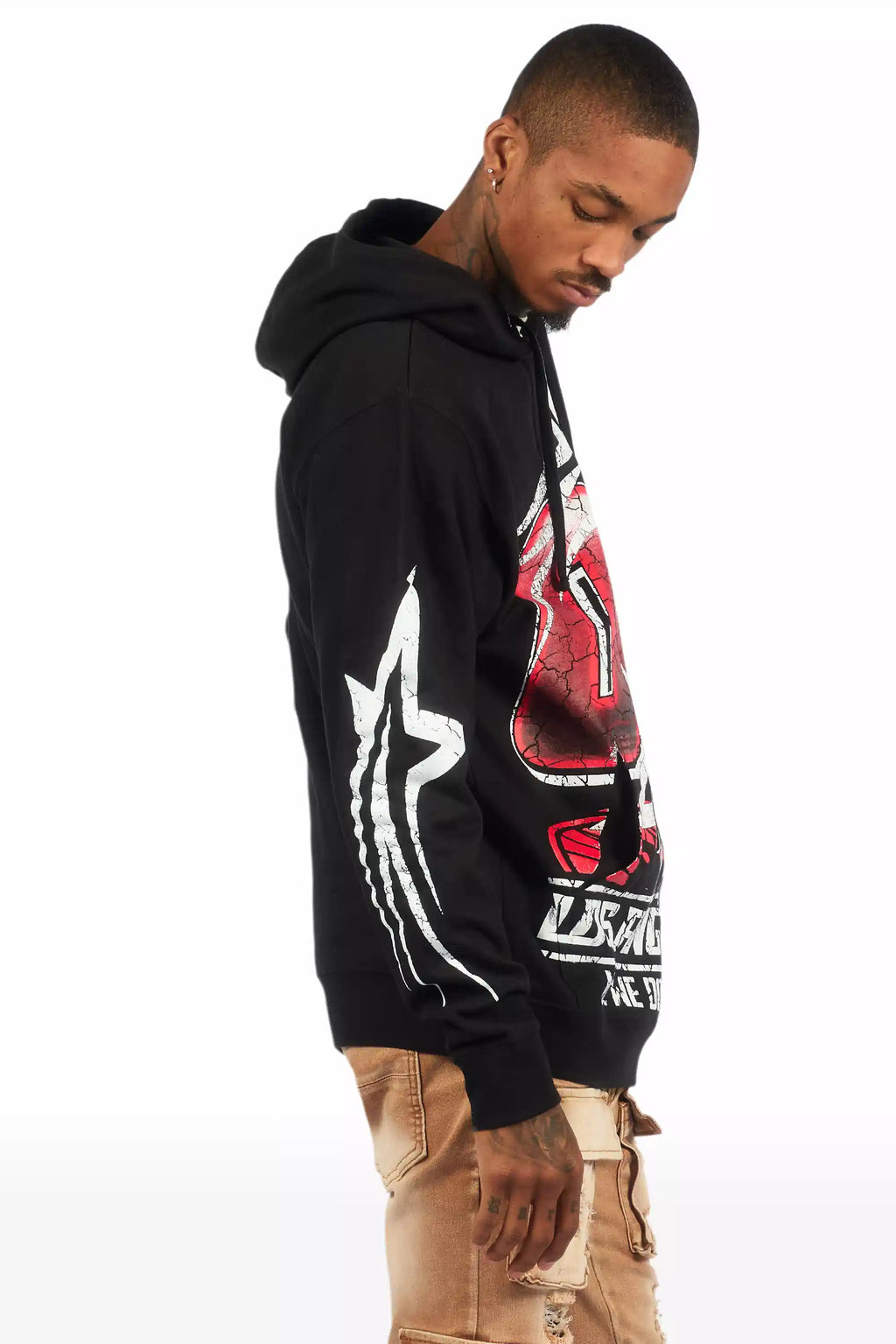 Kastell Black Graphic Hoodie