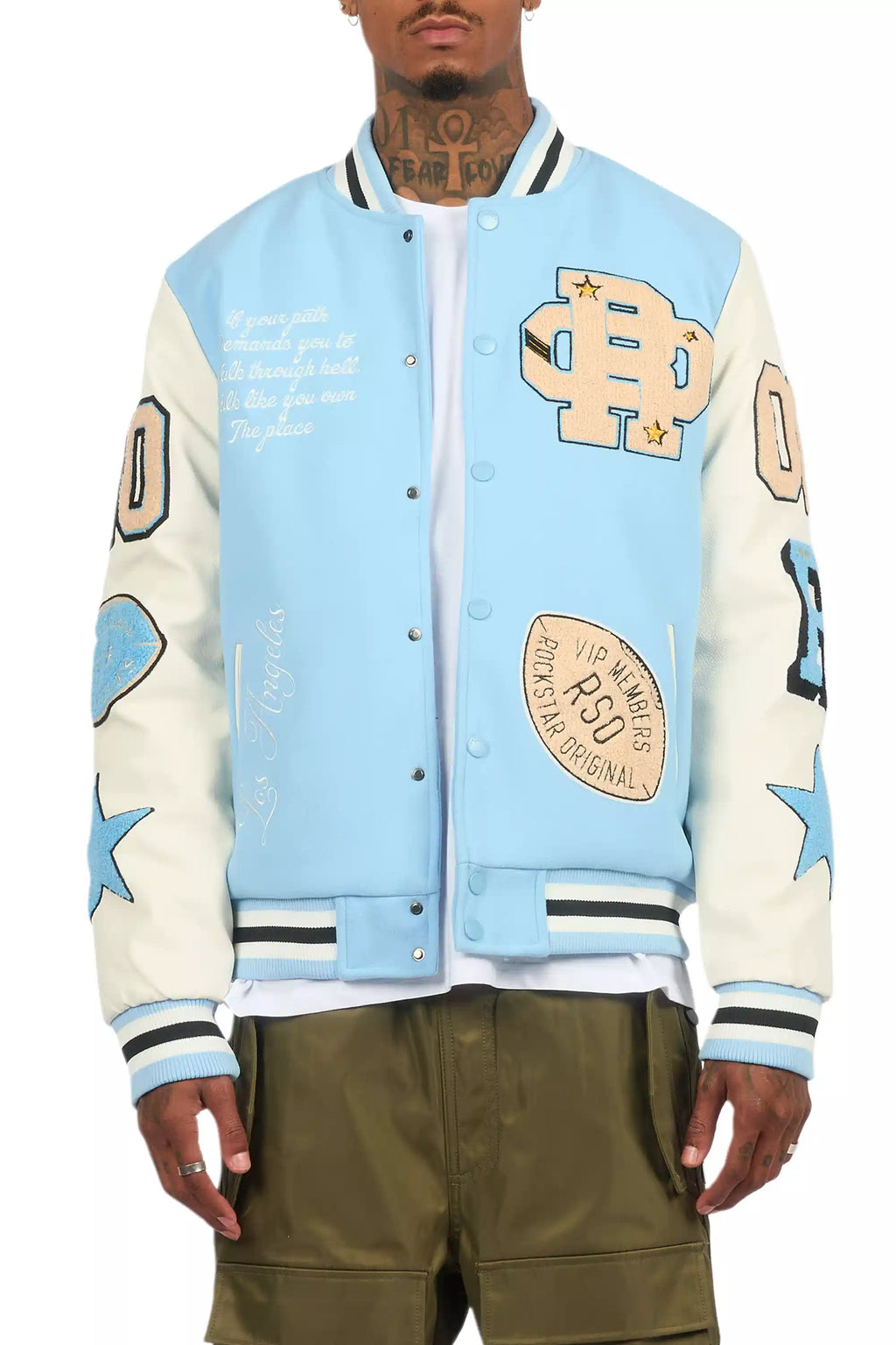 Balser Carolina Blue Varsity Jacket
