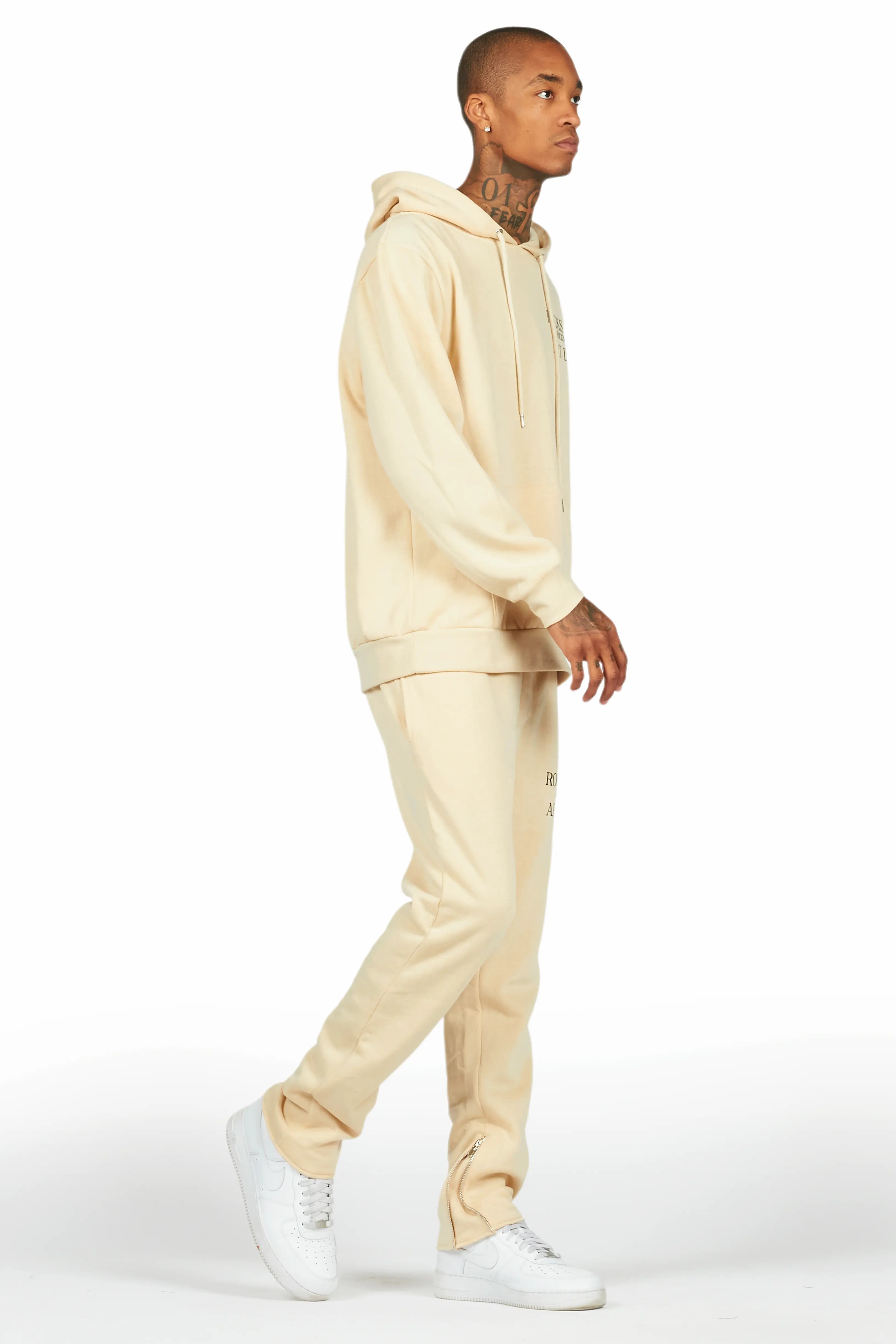 Briggs Beige Hoodie/Slim Fit Track Set