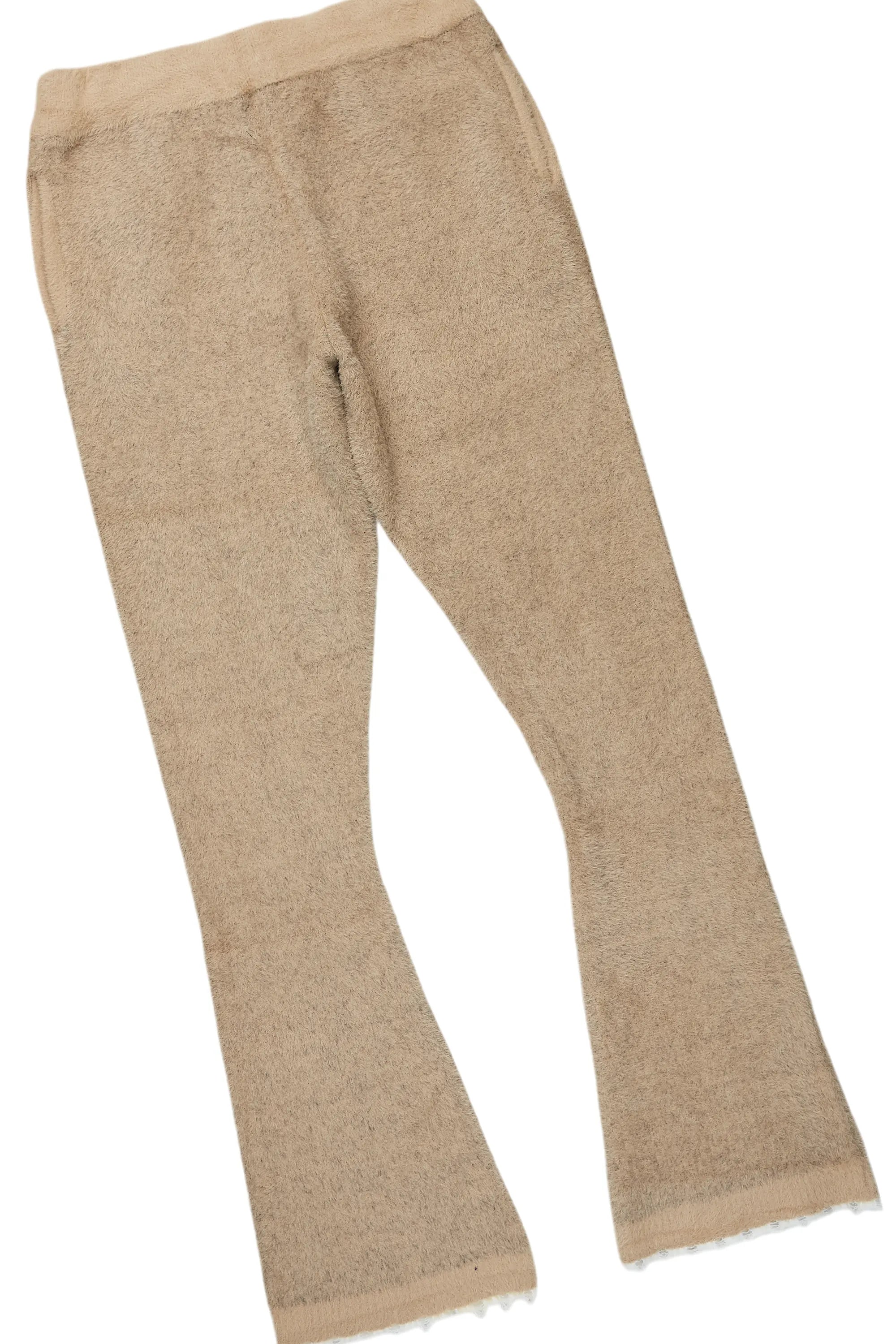 Lake Beige Mohair Knit Track Set