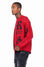 Fagan Red Knit Sweater