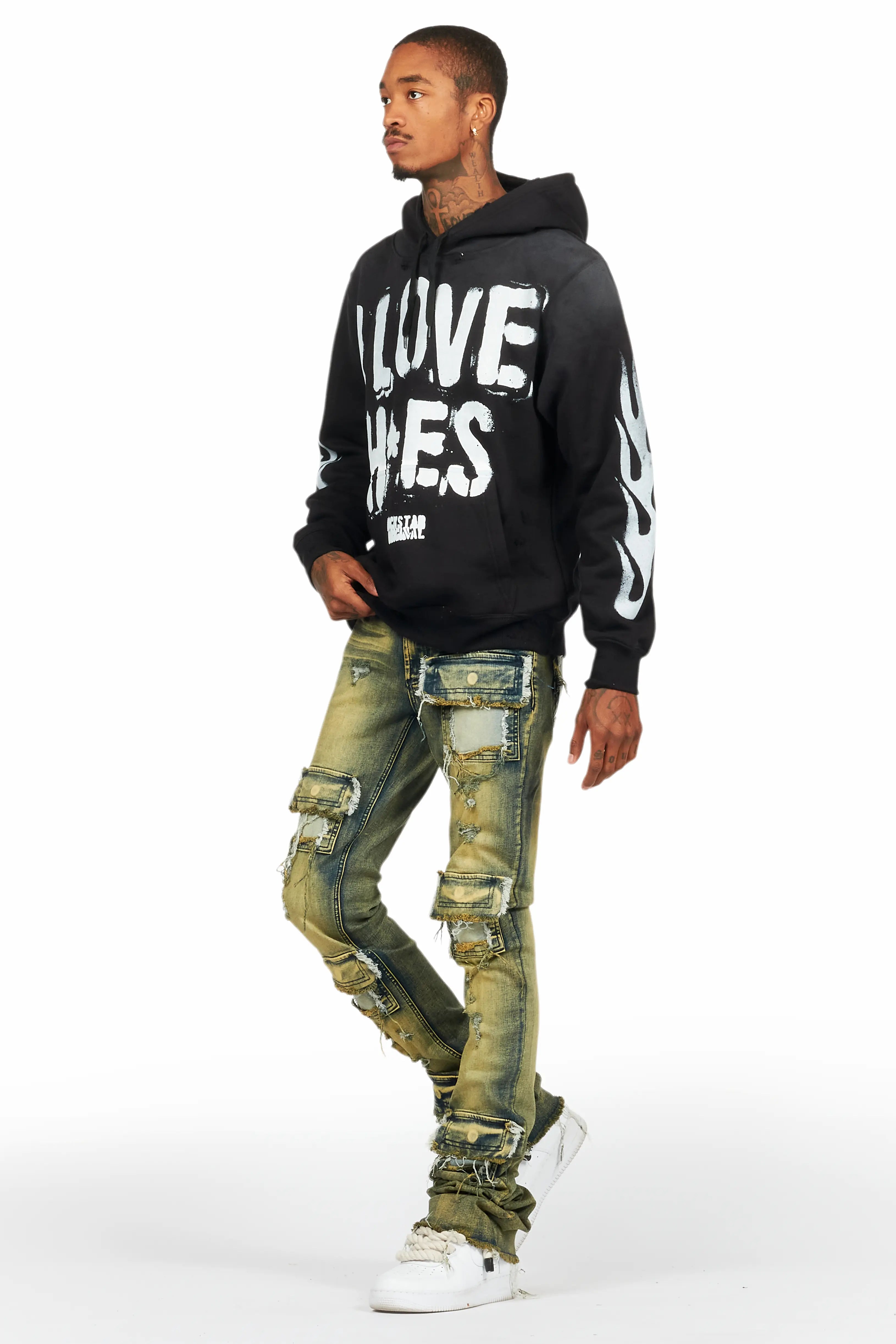 Banyan Black Graphic Hoodie