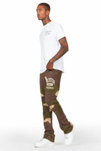 Rabi Camo Green Knitted Mohair Pants