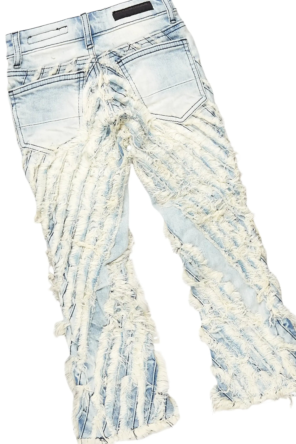 Girls Kammy Grey Hoodie/Stacked Flare Jean Set