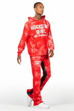 Nelly Red Hoodie/Baggy Track Pant Set