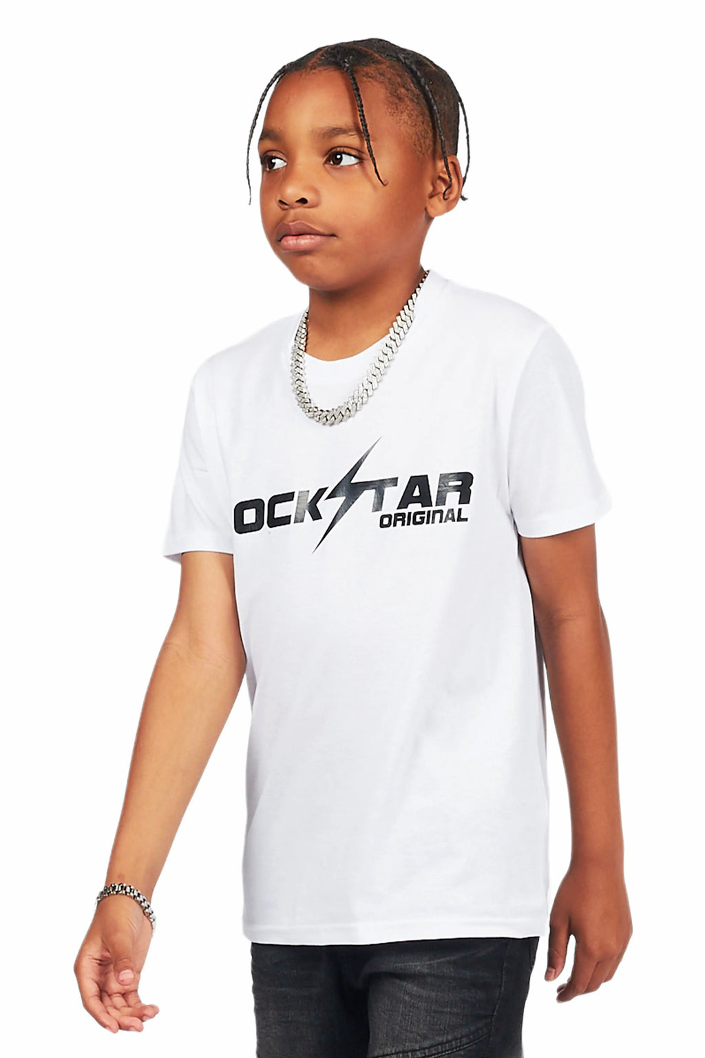 Boys Oakleyy White Graphic T-Shirt
