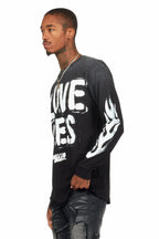 Banyan Black Long Sleeve Graphic T-Shirt