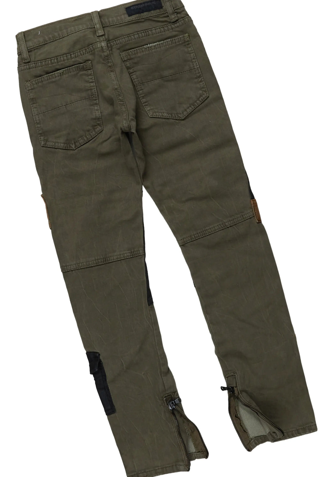 Boys Saidi White T-Shirt/Patch Cargo Jean