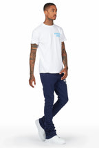 Alpine Navy Super Stacked Trackpant