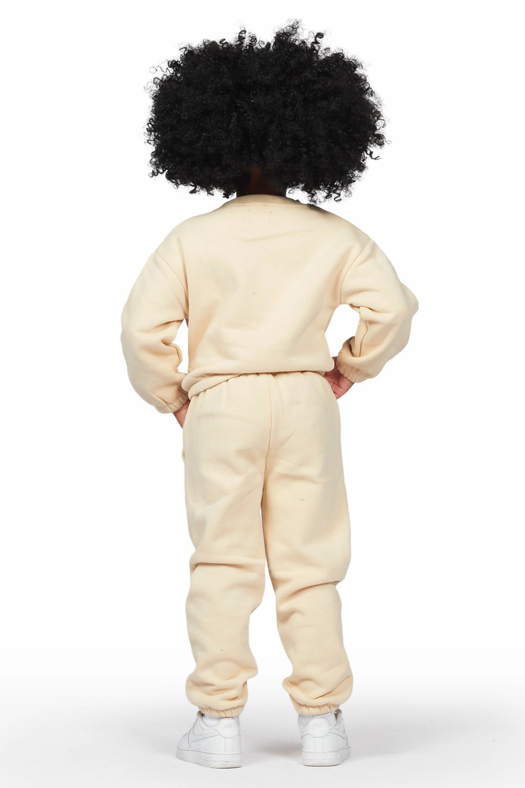 Girls Hadley Light Mocha Crop Top Pant Set