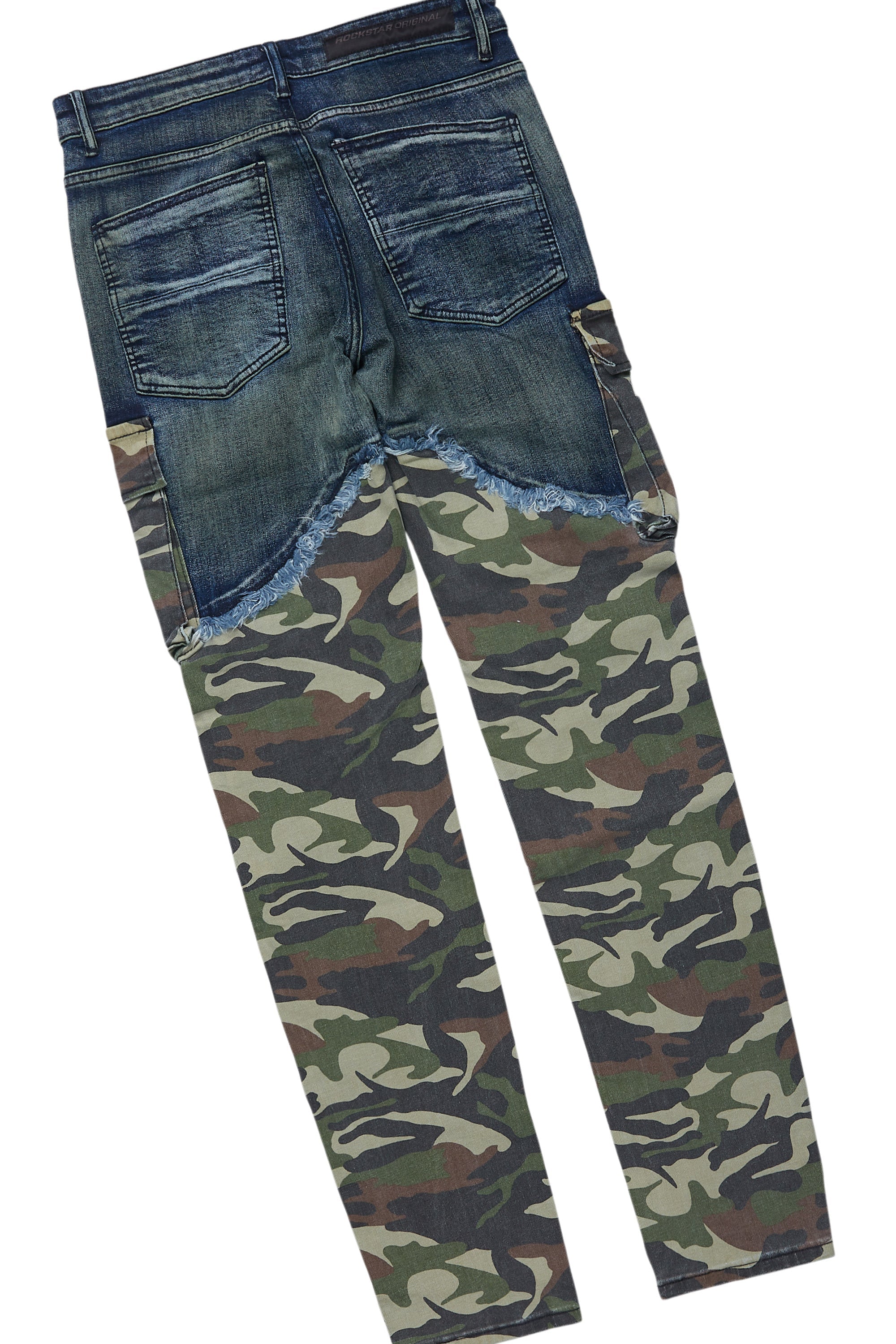 Lake White/Green T-Shirt & Denka Dark Blue Slim Jean Bundle