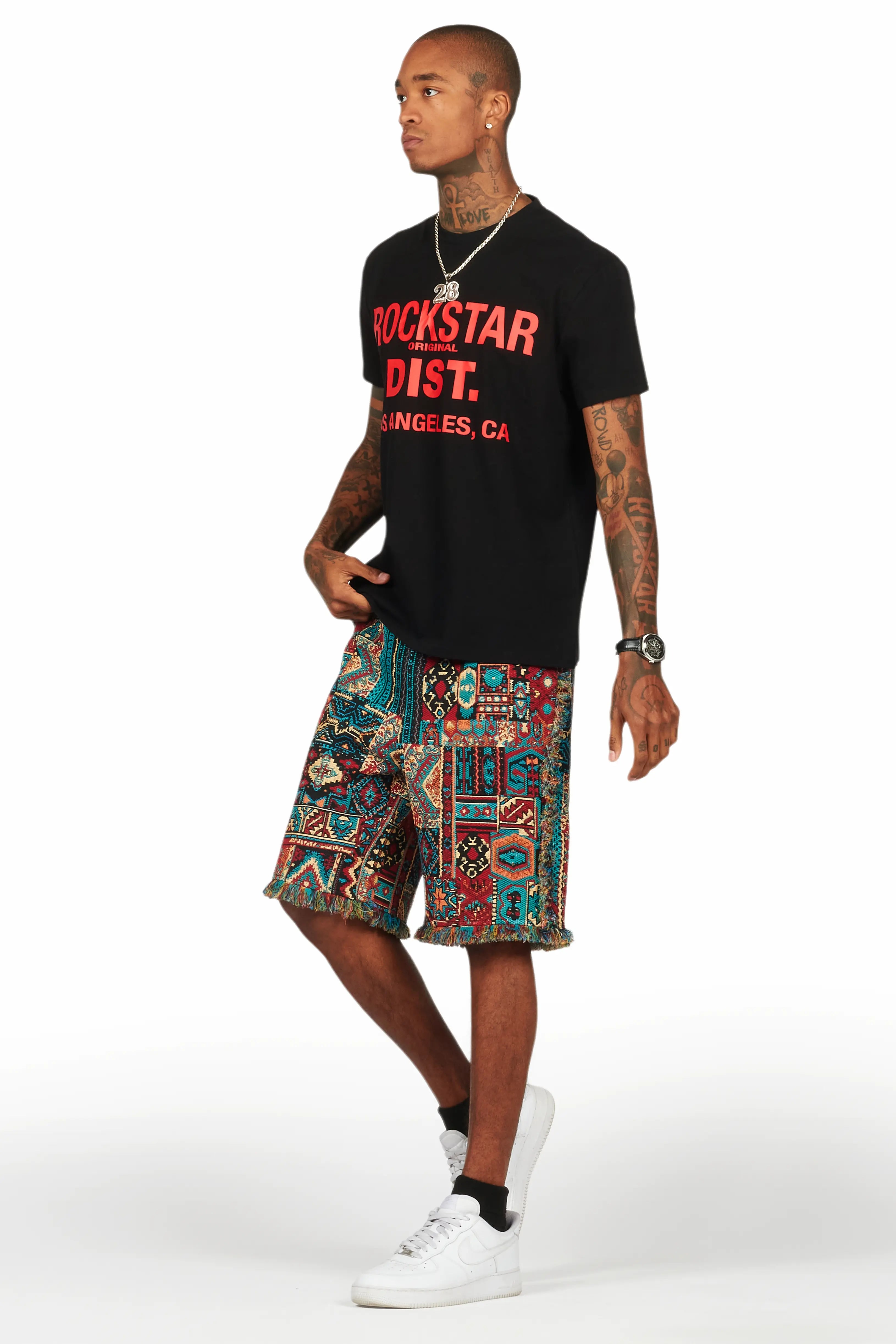 Tappy Black/Blue T-Shirt Short Set