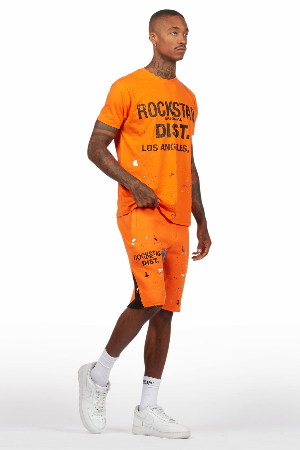 Scottie Orange Painter T-Shirt/Short Set