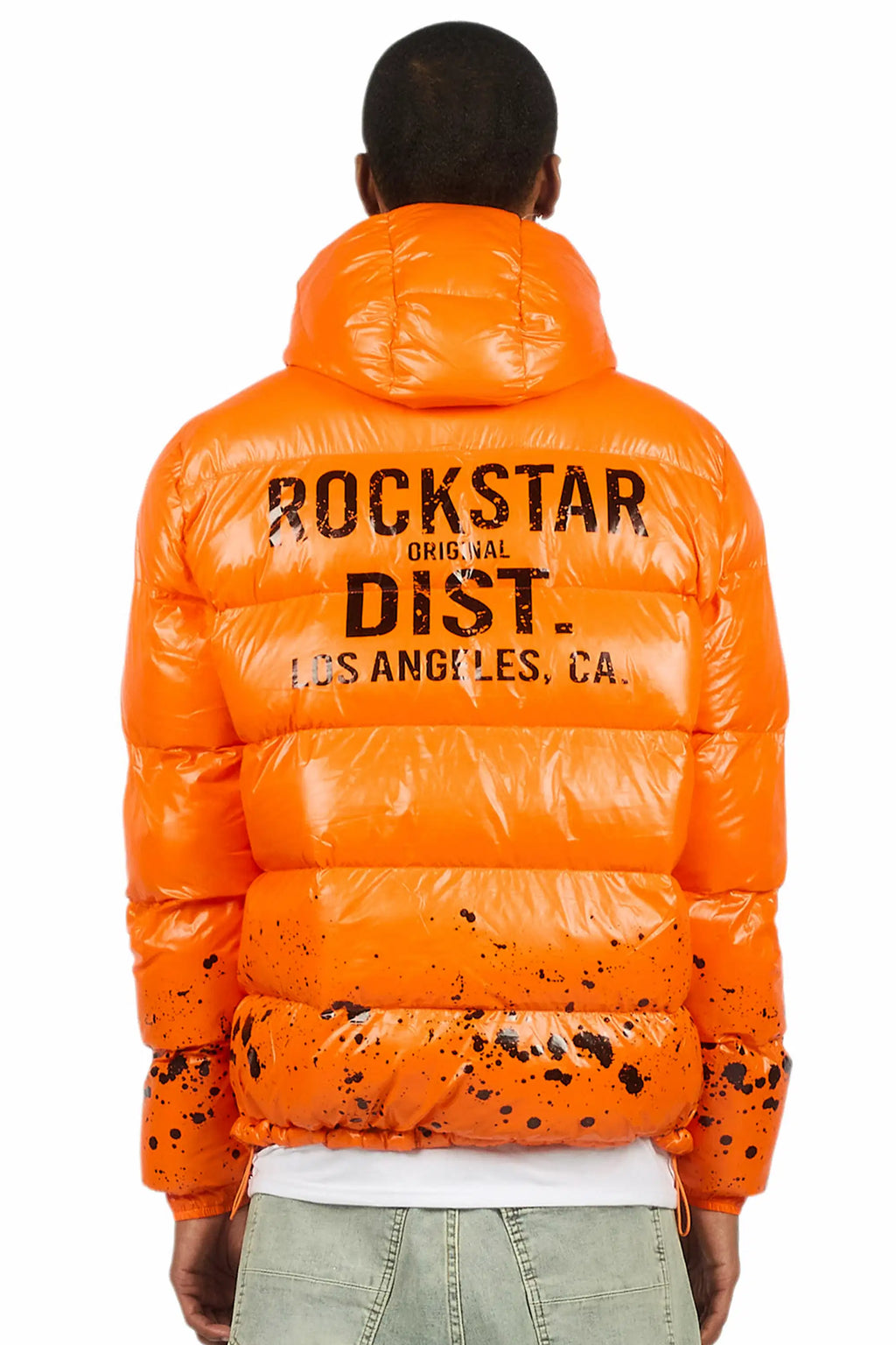 Raffer Orange Heavy Puffer Jacket