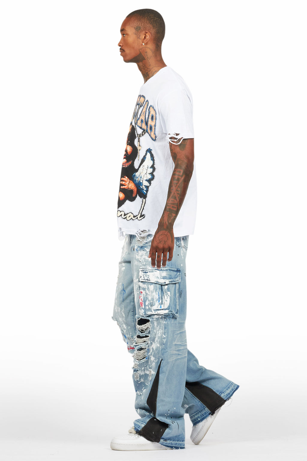 Dallin Blue Painter Baggy Cargo Jean