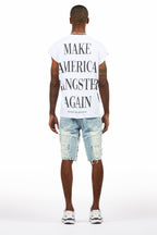 Shake Blue Denim Short