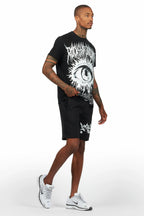 All Seeing Eyes Black Short Set