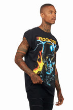 Balius Black Graphic Muscle T-Shirt