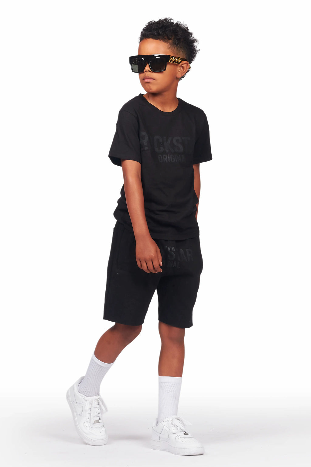 Boys Sana Black Short Set