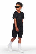 Boys Sana Black Short Set