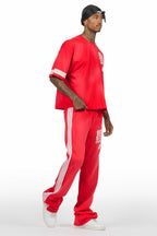 Gerrit Red T-Shirt/Stacked Flare Track Set