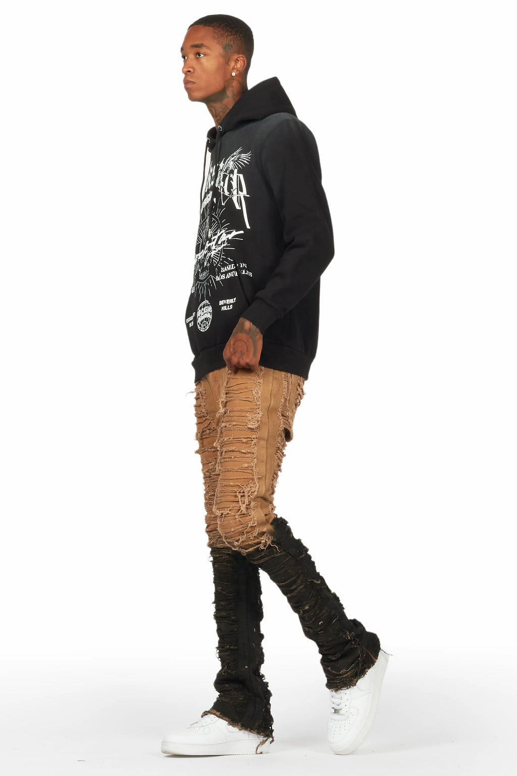 Larry Tan Painter Stacked Flare Jean