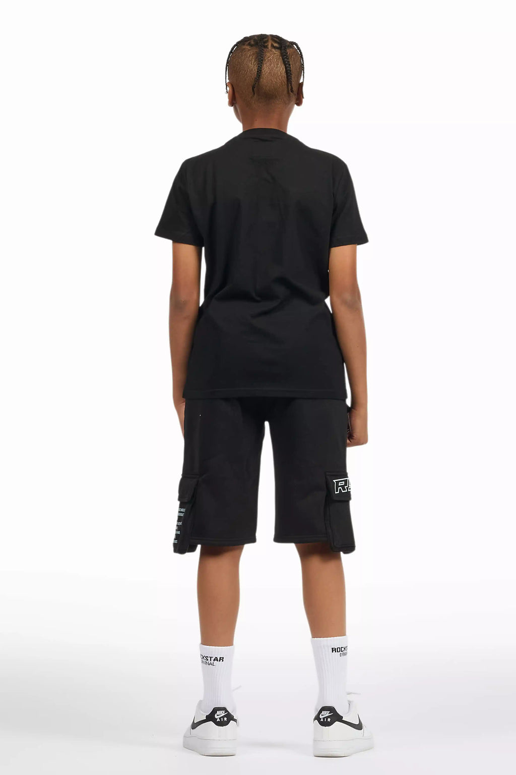 Boys Jash Black/White Short Set