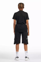 Boys Jash Black/White Short Set