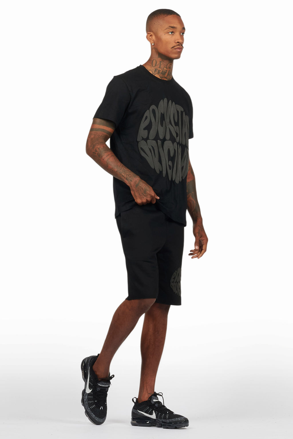 Thierry Black/Black T-Shirt/Short Set